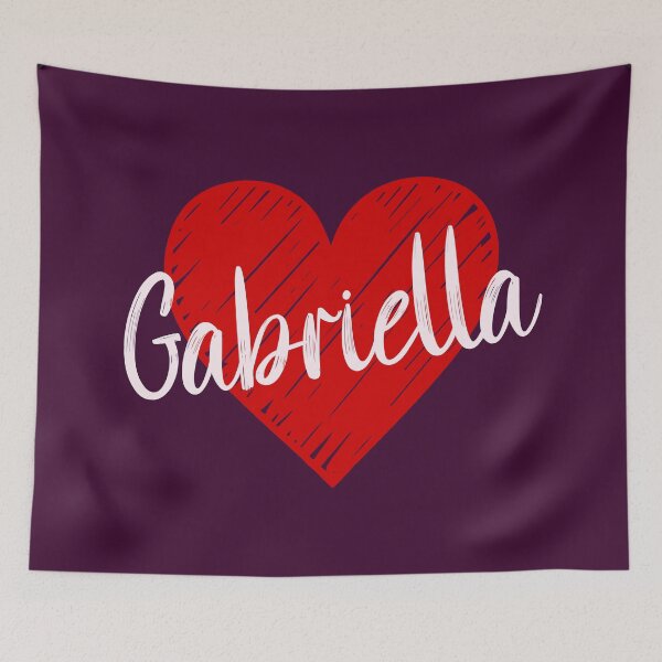 Item preview, Gabriella Name Red Heart  designed and sold by Jeallan Designs.