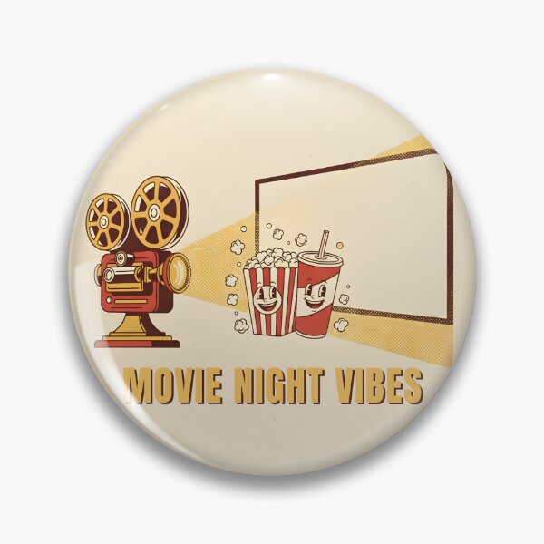 Item preview, Movie Night Vibes – Retro Vintage Cinema Poster Art designed and sold by Dino-Lune.