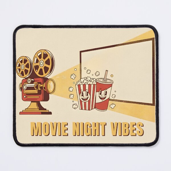 Item preview, Movie Night Vibes – Retro Vintage Cinema Poster Art designed and sold by Dino-Lune.