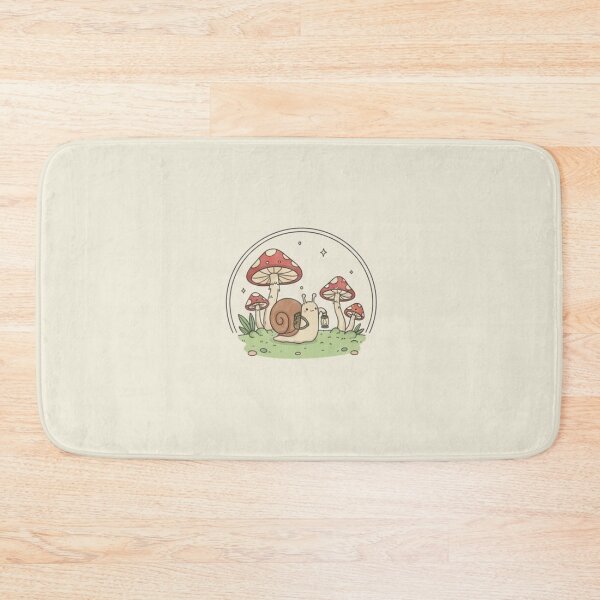 Item preview, Cute Snail and Mushroom Illustration – Whimsical Cottagecore Art designed and sold by Doug0669.