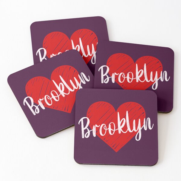 Item preview, Brooklyn Name Red Heart  designed and sold by Jeallan Designs.