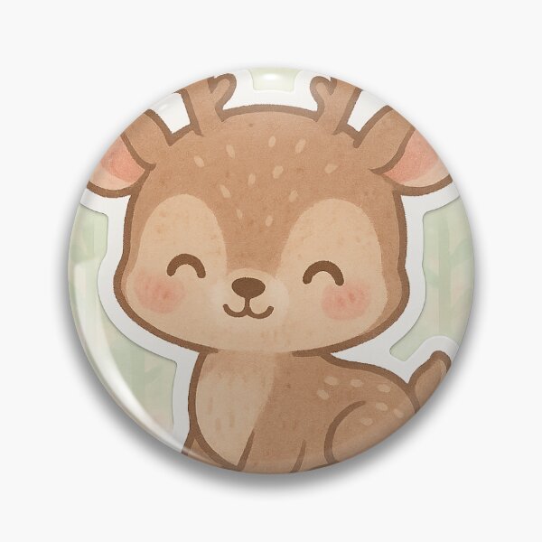 Artikelvorschau, Chibi Wholesome Deer Sticker entworfen und verkauft von StickMint.