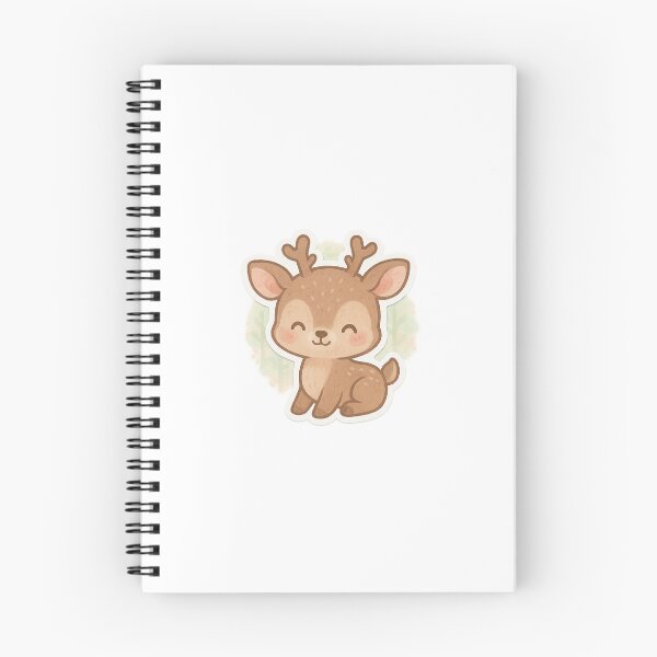 Artikelvorschau, Chibi Wholesome Deer Sticker entworfen und verkauft von StickMint.