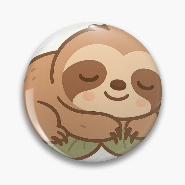 Artikelvorschau, Cozy Happy Sloth Sticker entworfen und verkauft von StickMint.