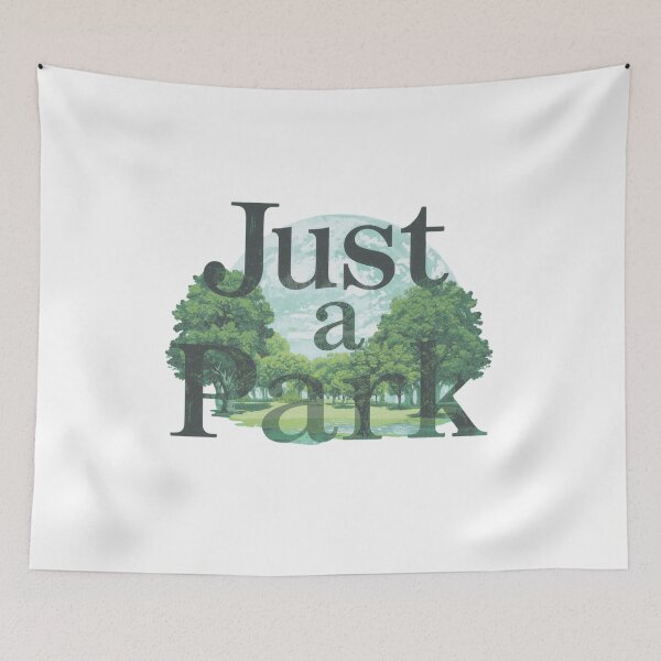 Item preview, Just a Park – Typographic Nature Art designed and sold by RED-MOUSE.