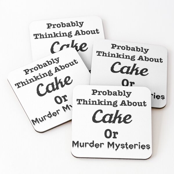 Item preview, Probably Thinking About Cake or Murder Mysteries designed and sold by LovenLaughter.