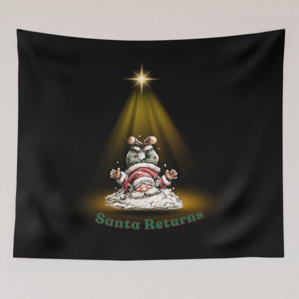 Item preview, Santa Falling Into Snowdrift designed and sold by Szpaku desart .