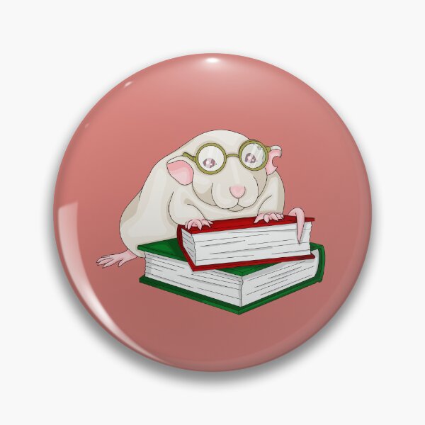 Item preview, Studious Library Rat designed and sold by Cozy Little Doodles by Hosha’na.