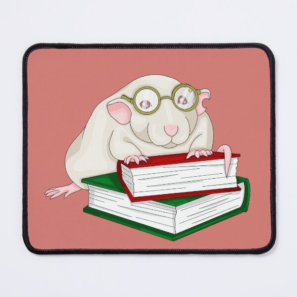 Item preview, Studious Library Rat designed and sold by Cozy Little Doodles by Hosha’na.