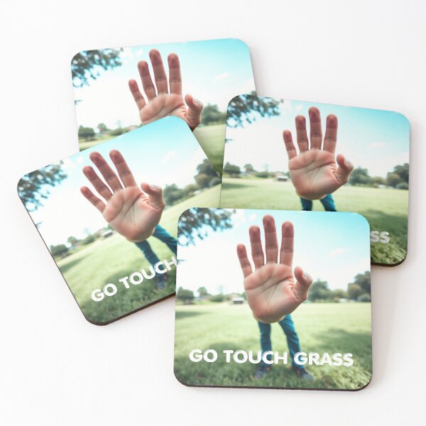 Item preview, Go Touch Grass Stop Hand Photo designed and sold by DivinelyAligned8.