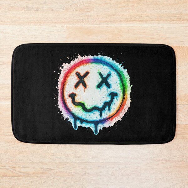 Item preview, Psychedelic Dripping Smiley – Nirvana Inspired Grunge Art designed and sold by AddictiveDesign.