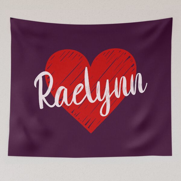 Item preview, Raelynn Name Red Heart  designed and sold by Jeallan Designs.