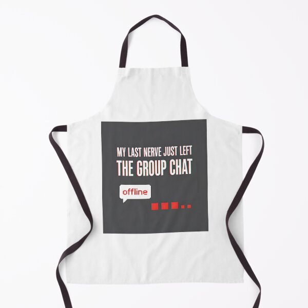 Item preview, My Last Nerve Left The Group Chat Typography designed and sold by Silent Watch Threads..