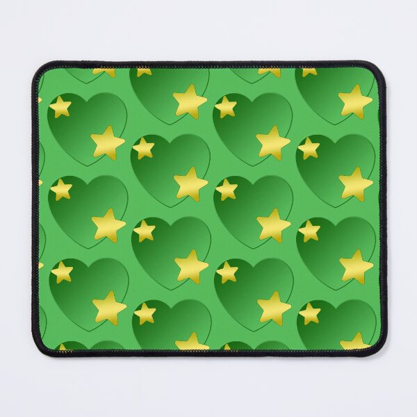 Item preview, Green Heart Gold Stars designed and sold by ViktorinVerde.