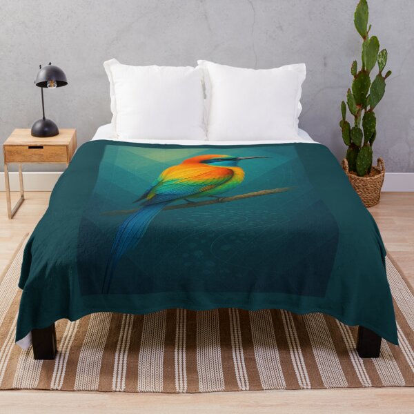 Item preview, Rainbow Bird Wall Art – Colourful Tropical Wildlife Nature Print designed and sold by GeoWild Designs.
