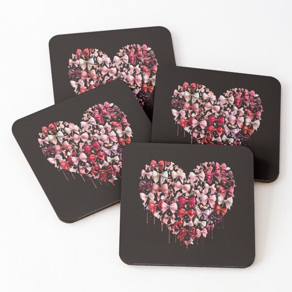 Item preview, Heart of Bows – Pink and Red Ribbon Artwork designed and sold by WHDProduction45.