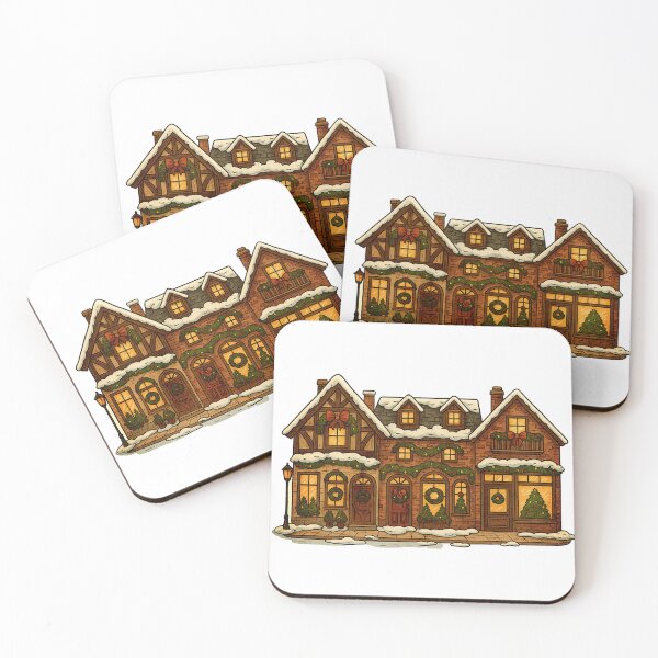 Item preview, Winter Christmas houses designed and sold by Dennis' Creative Corner.
