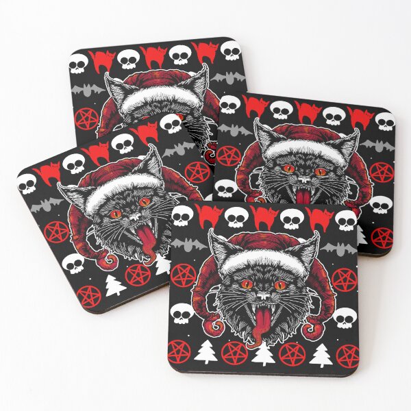 Item preview, Gothmas Krampus Christmas Cat designed and sold by KilkennyCat Art.