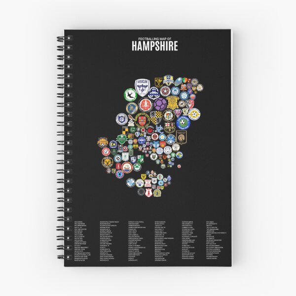 Item preview, Mapa del fútbol masculino de Hampshire designed and sold by Footy-Maps.