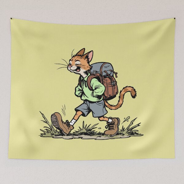 Item preview, HIKING CAT designed and sold by FROGLETART.