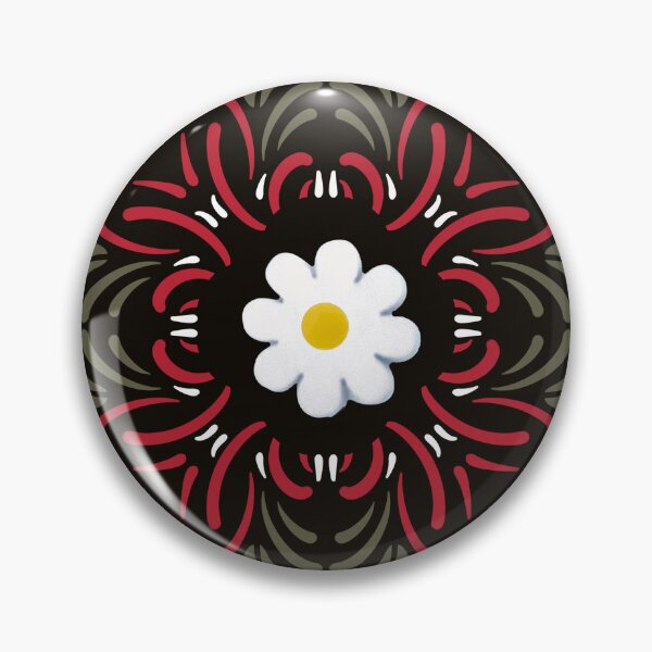 Item preview, Daisy folk heart Mandala designed and sold by Printfantasia .