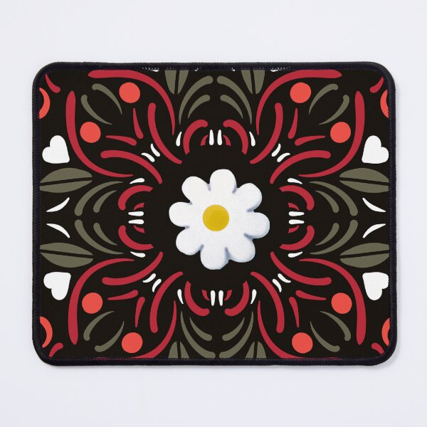 Item preview, Daisy folk heart Mandala designed and sold by Printfantasia .