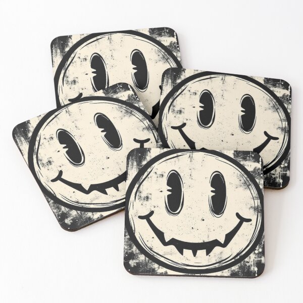 Item preview, Grunge Creepy Smiley Face – Distorted Vintage Horror Aesthetic designed and sold by ExquisiteShop22.