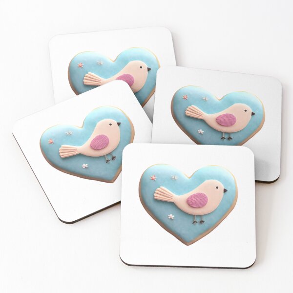 Item preview, Blue Heart Cookie with Bird designed and sold by Teecha45.
