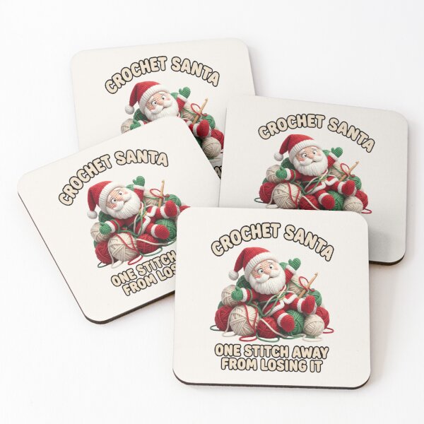 Item preview,  Crochet Santa Tangled in Yarn – Funny Christmas Crochet Gift for Yarn Lovers designed and sold by Raslanity.