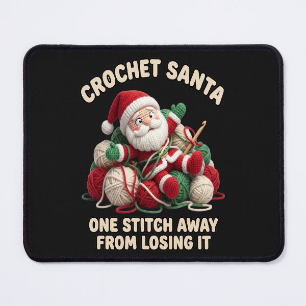 Item preview, Crochet Santa Tangled in Yarn – Funny Christmas Crochet Gift for Yarn Lovers designed and sold by Raslanity.