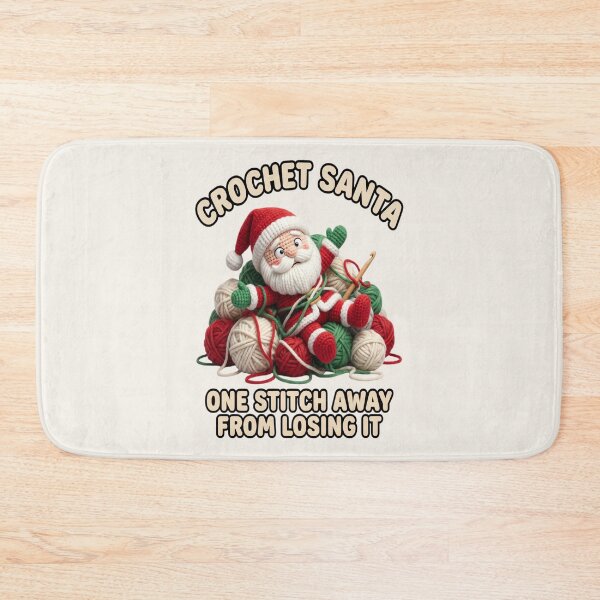 Item preview,  Crochet Santa Tangled in Yarn – Funny Christmas Crochet Gift for Yarn Lovers designed and sold by Raslanity.