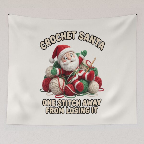 Item preview,  Crochet Santa Tangled in Yarn – Funny Christmas Crochet Gift for Yarn Lovers designed and sold by Raslanity.