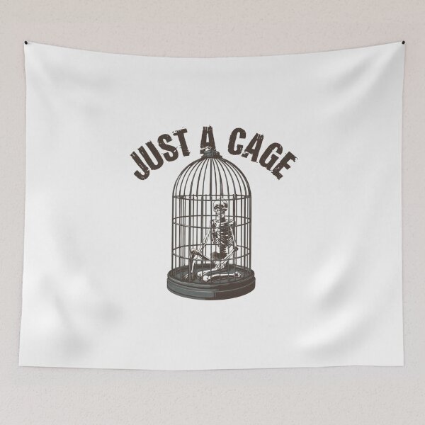 Item preview, Just a Cage – Symbolic Skeleton Art designed and sold by RED-MOUSE.