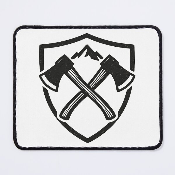 Item preview, Crossed Axes Wilderness Crest designed and sold by Tactical Override.