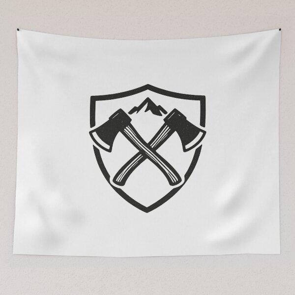 Item preview, Crossed Axes Wilderness Crest designed and sold by Tactical Override.