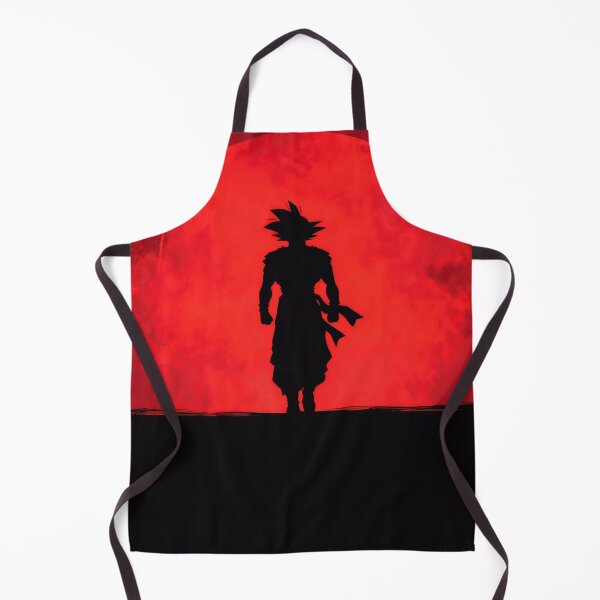 Item preview, Red Moon Warrior Silhouette – Dramatic Anime Inspired Art designed and sold by PosterFuel.