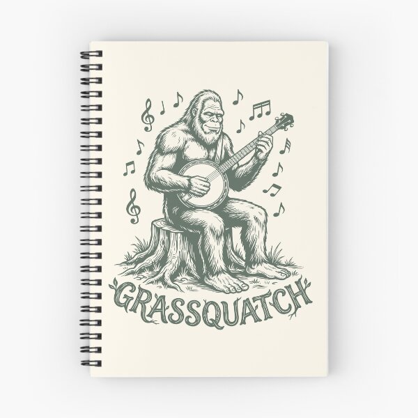 Item preview, Bigfoot Playing Banjo Grassquatch Bluegrass Music  designed and sold by Y-Vibes.