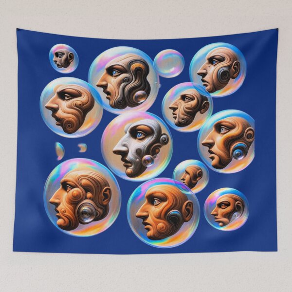 Item preview, Whispering Heads Echo's in the Void: Bubble Encased Souls designed and sold by daweave77.