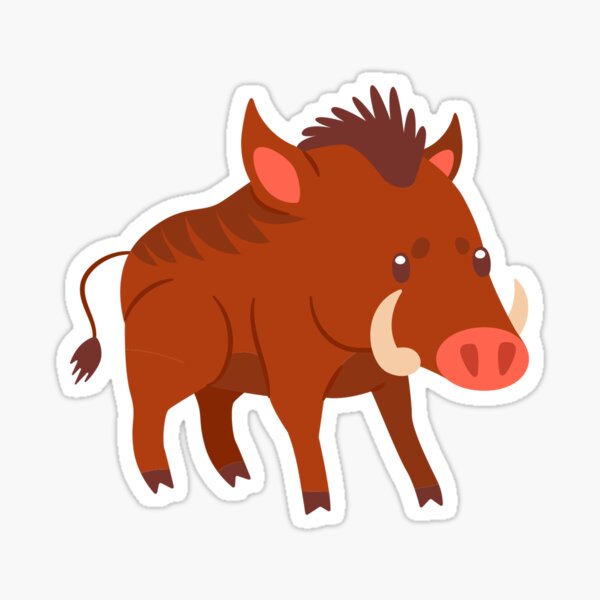 Fun Chibi Wild Boar Pig Swine Clipart Instant Digital Download by Sniggle  Sloth