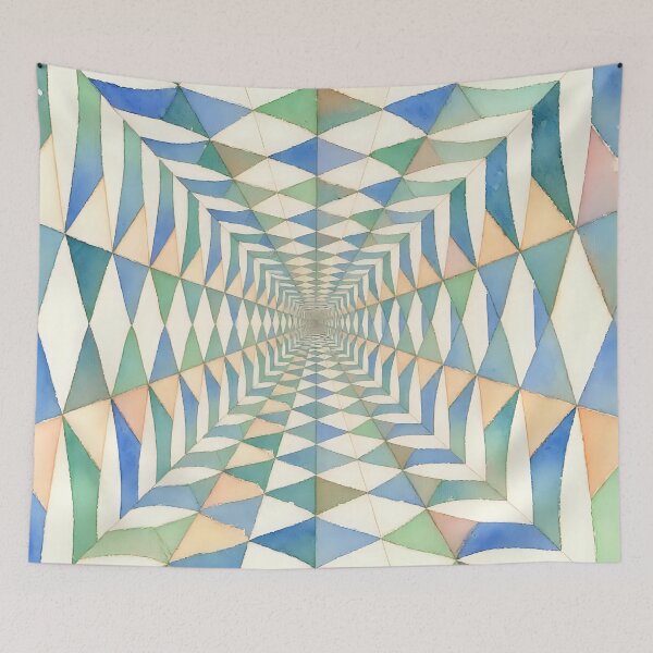 Item preview, Artistic geometric pattern / optical illusion  designed and sold by Nomad-Maynard.
