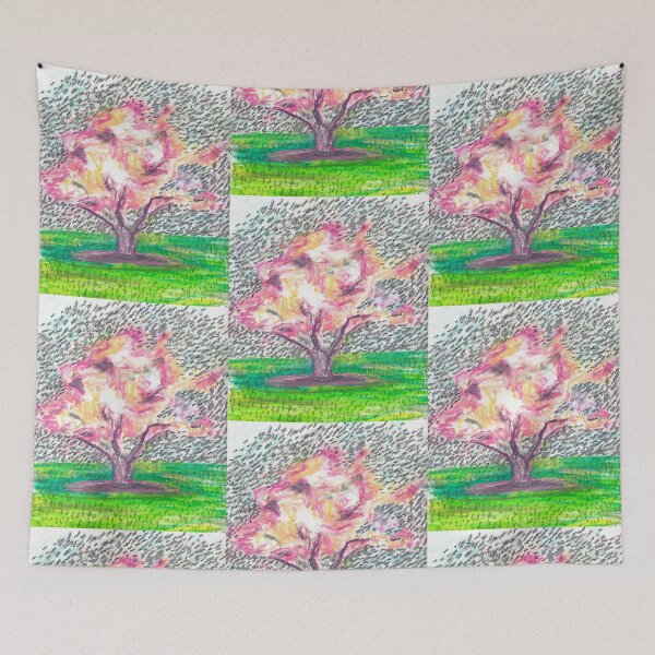 Item preview, Magnolia Tree in the Rain designed and sold by HouseplantsAndScamps.