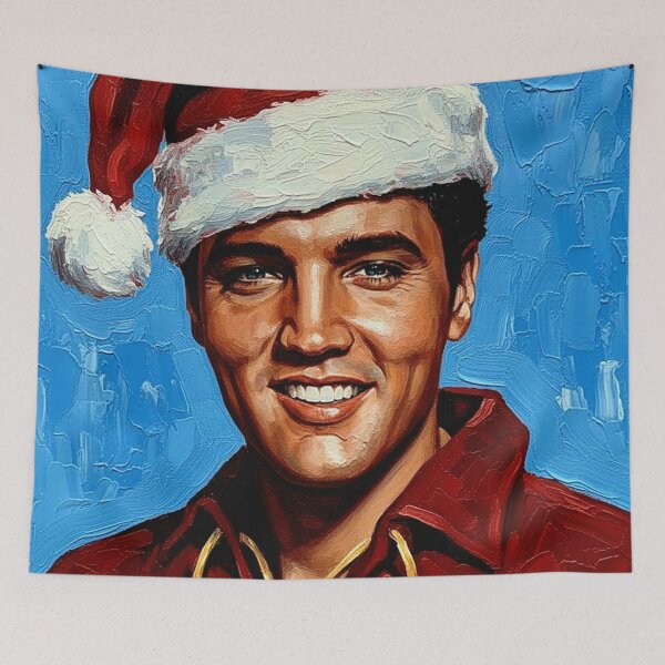 Item preview, The King's Ultimate Christmas" - Festive Elvis Art designed and sold by Art's Diner.