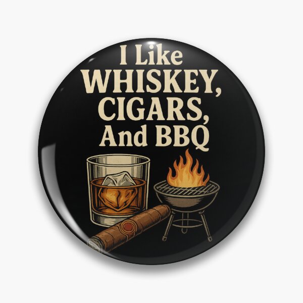 Item preview, I Like Whisky Cigars and BBQ Shirt – Whiskey Lover Grillmaster Tee designed and sold by jnct-shirts.
