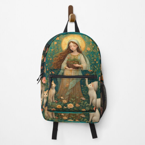 Item preview, Saint Gertrude of Nivelles with cats. designed and sold by Natalia-Vlad.