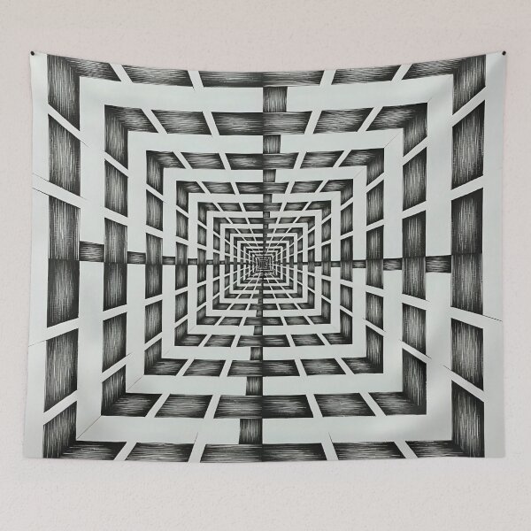Item preview, Artistic geometric pattern / optical illusion  designed and sold by Nomad-Maynard.