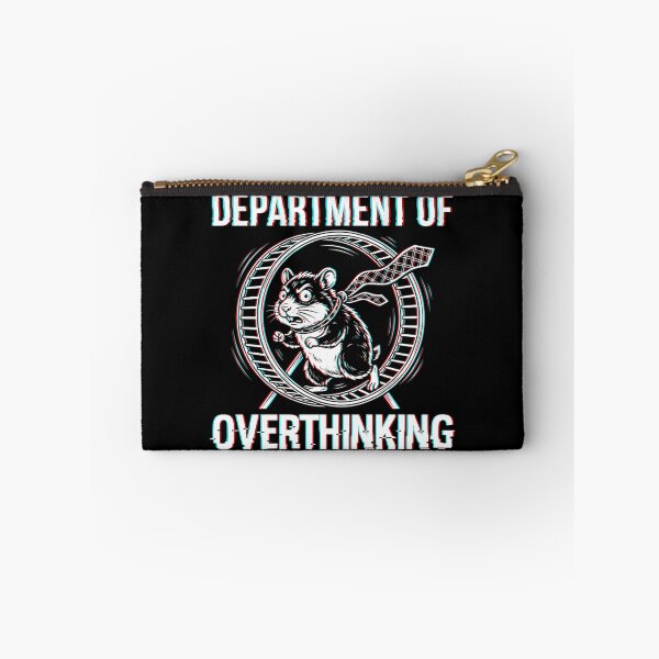 Item preview, Funny Glitch Hamster Department Of Overthinking - Anxiety ADHD Meme designed and sold by Mason-Pride.