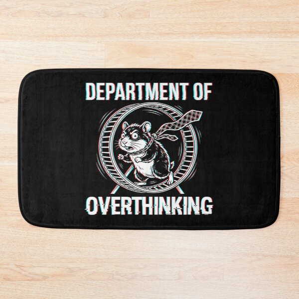 Item preview, Funny Glitch Hamster Department Of Overthinking - Anxiety ADHD Meme designed and sold by Mason-Pride.