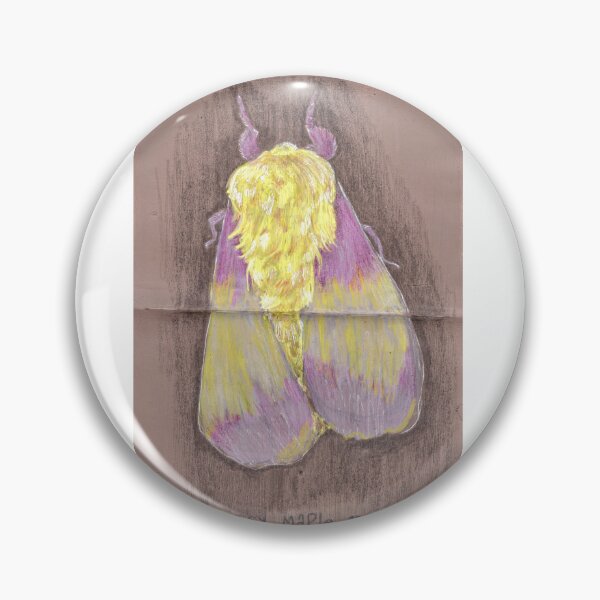 Item preview, Rosy Maple Moth designed and sold by HouseplantsAndScamps.