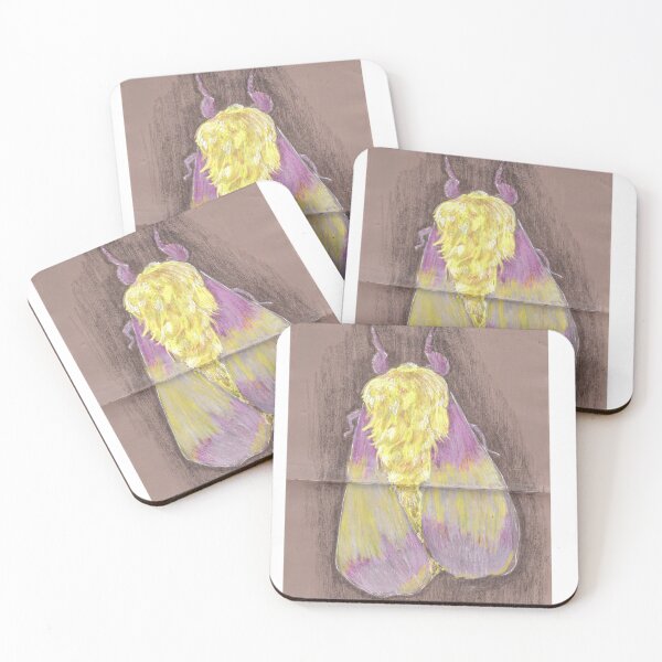 Item preview, Rosy Maple Moth designed and sold by HouseplantsAndScamps.