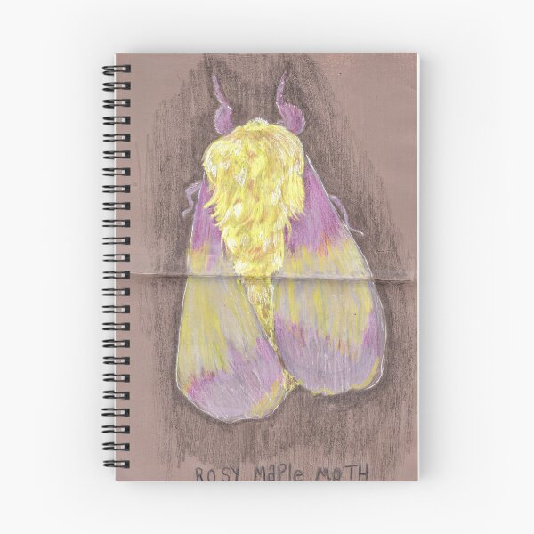 Item preview, Rosy Maple Moth designed and sold by HouseplantsAndScamps.